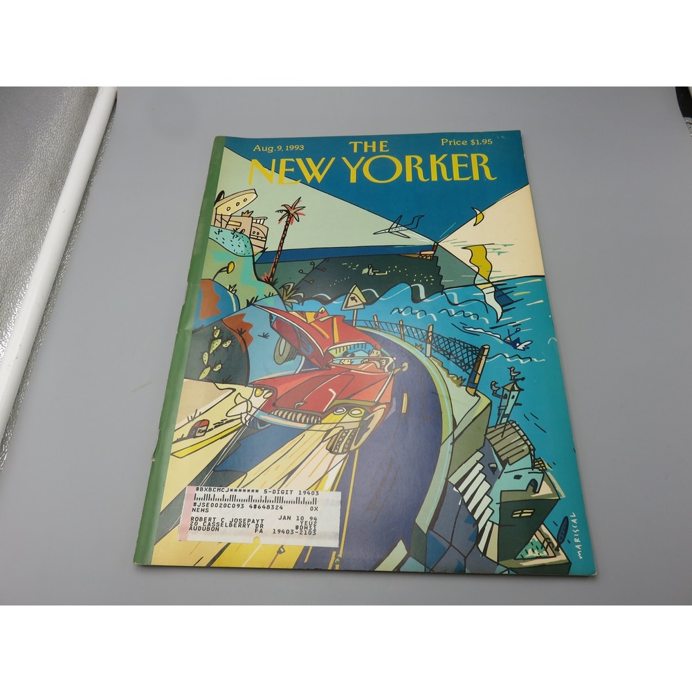 The New Yorker Magazine August 9 1993 Javier Mariscal Cover Art Vintage